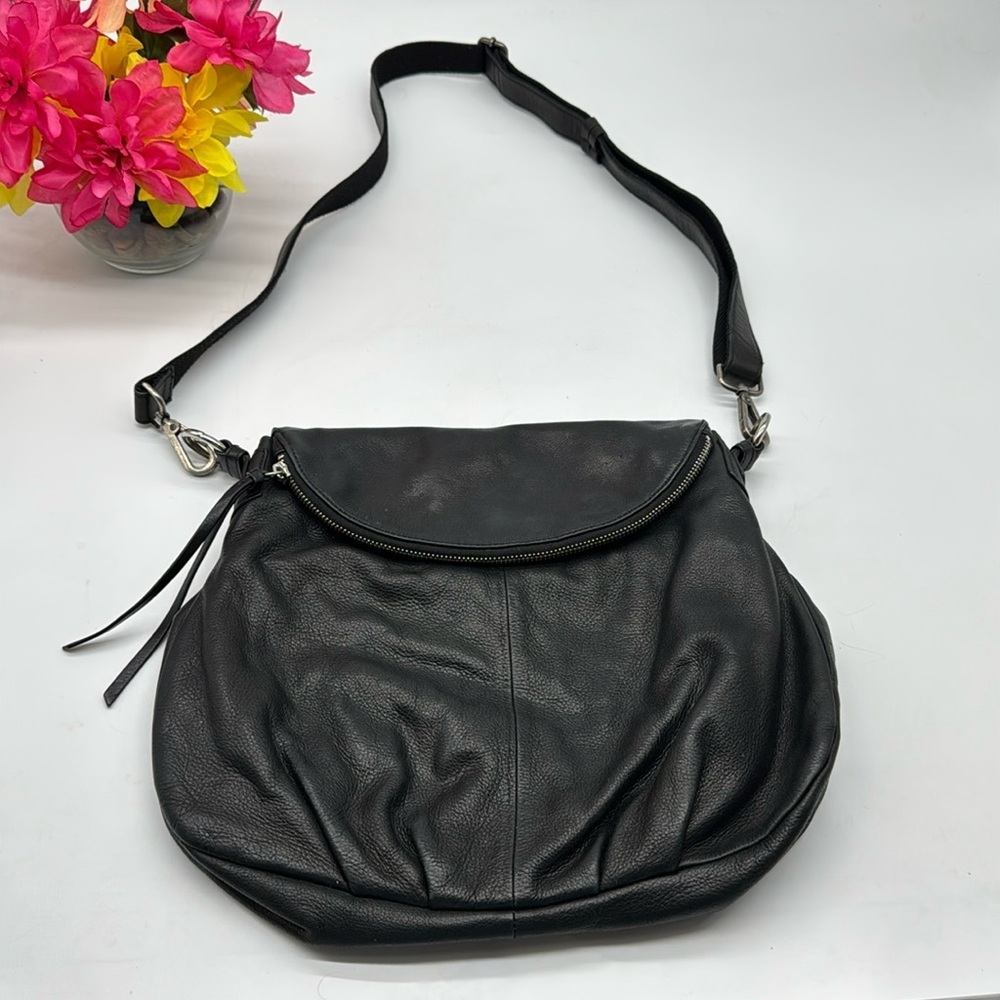 Margot Black Leather Crossbody Bag BP7246C